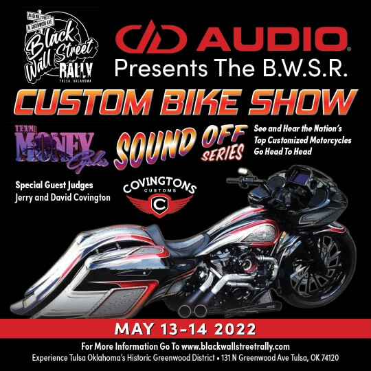 Black Wall Street Rally 2022 Tulsa, Oklahoma Motorcycle Event